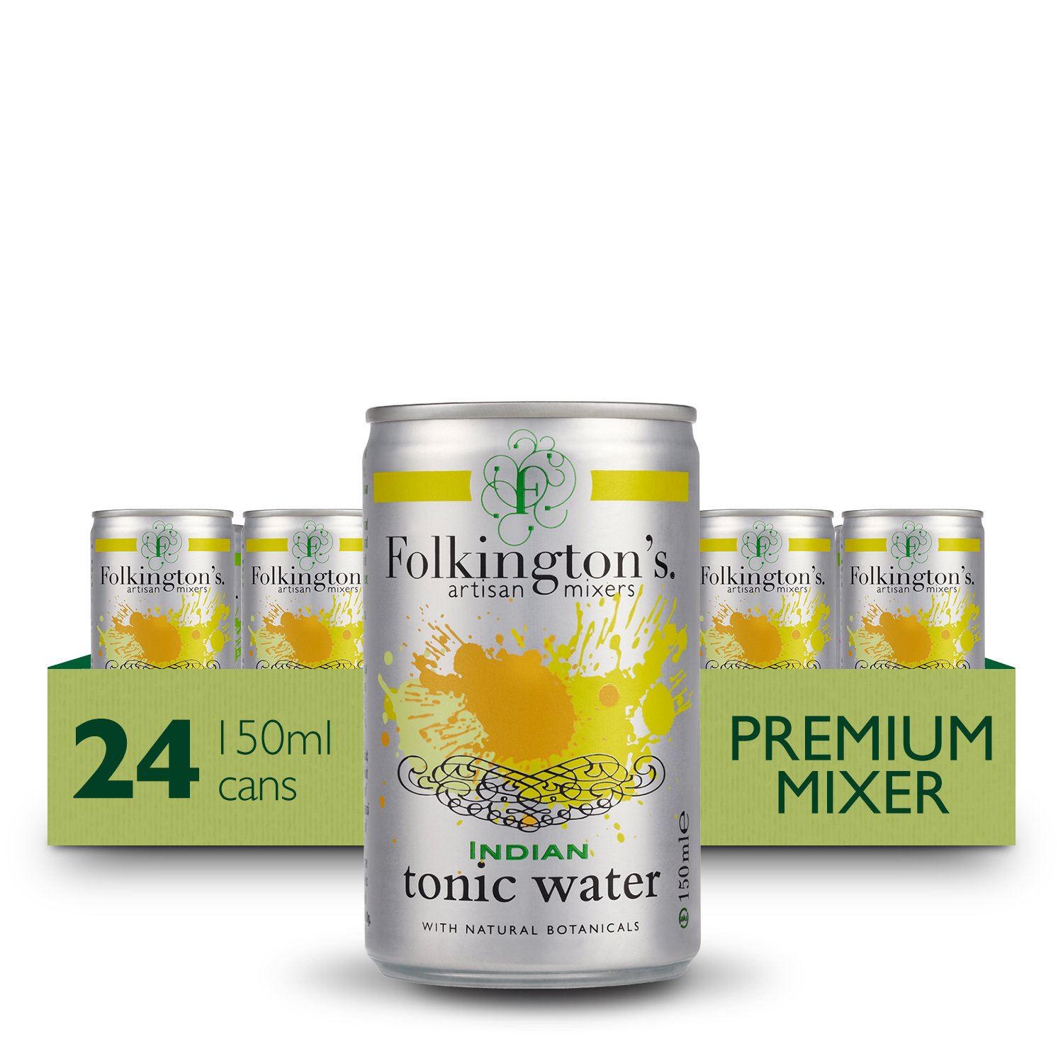 Folkingtons Indian Tonic Water (24 x 150ml cans)